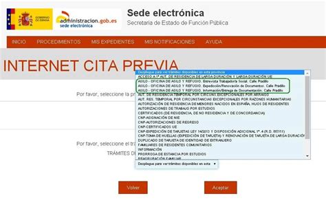 Solicitud cita previa oficinas de empleo